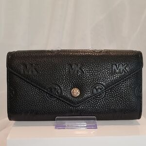 Michael Kors Black Textured Wallet